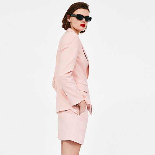 2018 Hot Side And Back Pockets Suit Tunic Dress