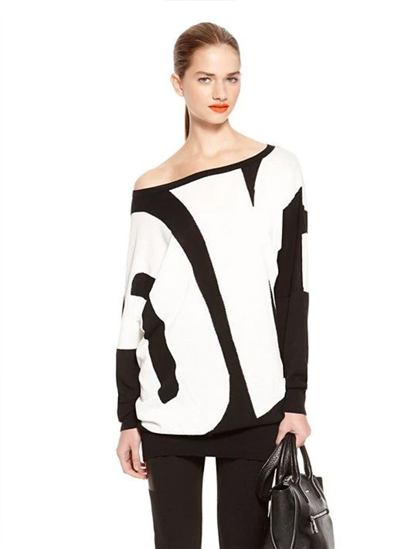 Hot Striped Knit Short Sleeve Shirt Sweater
